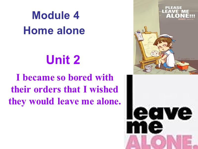 外研版初中英语九年级上册Module4 《Unit2 I became so bored with their orders that I wished they would leave me alone》课件.ppt_第3页