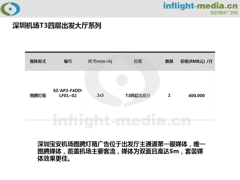 深圳宝安机场广告灯箱广告展位广告户外广告刊例.ppt.ppt_第3页