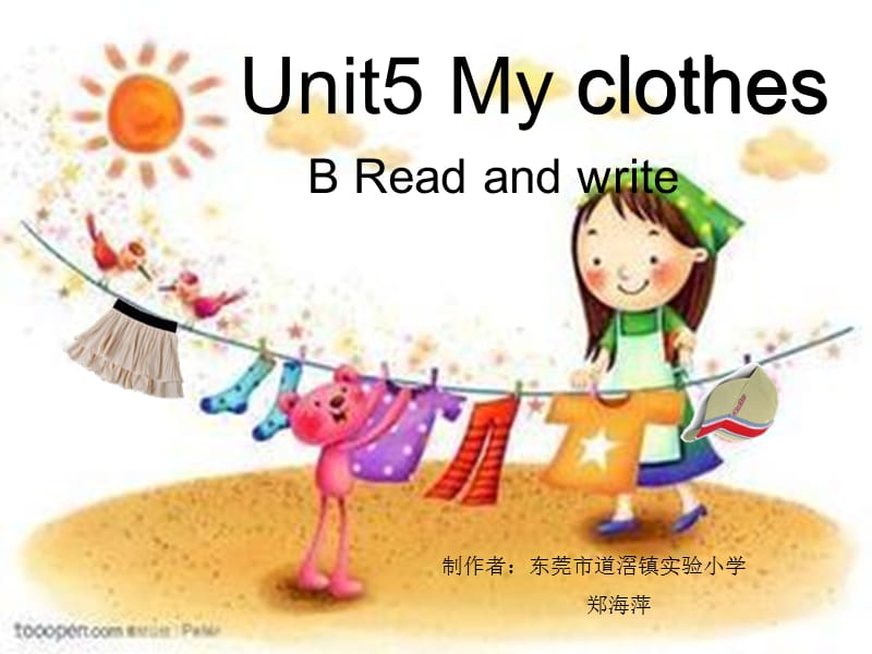 新版PEP小学英语四年级下册Unit_5_B_Read_and_write.ppt_第1页