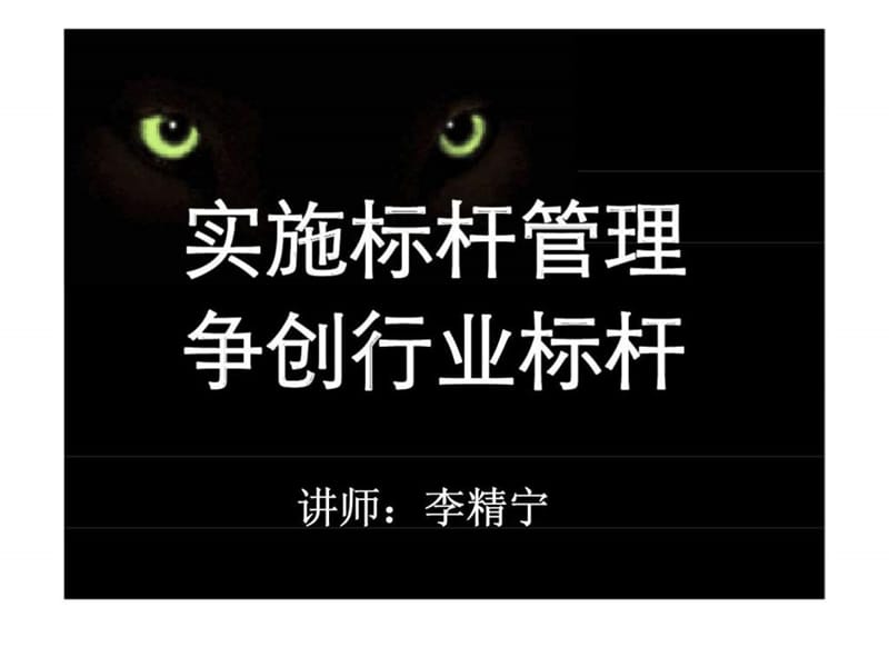 二十一世纪三大管理工具之首的标杆管理培训讲义之十一：你能衡量的才是你能管理的.ppt_第1页