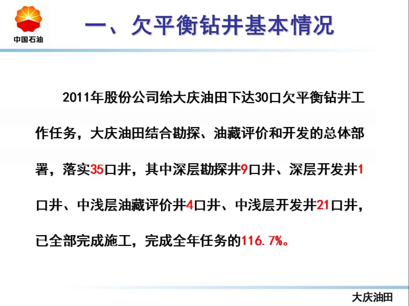 2——大庆2011年大庆油田欠平衡应用情况及2012年工作安排3-1.ppt_第3页