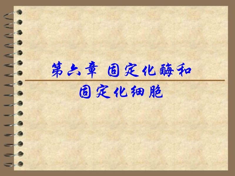 第六章 固定化酶和固定化活性细胞.ppt_第1页