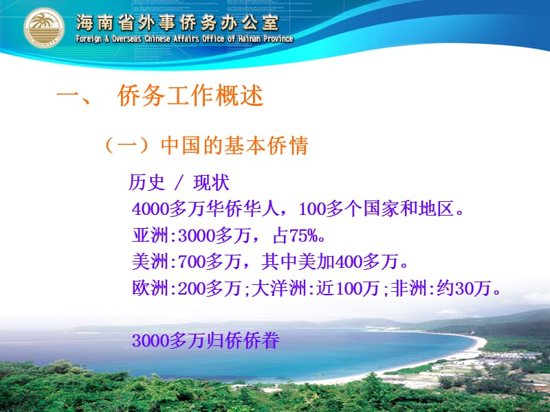 海南省外事侨务办公室刘锦2009年2月4日海口.ppt_第2页