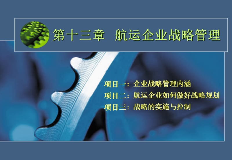 第十三章航运企业战略管理.ppt_第1页