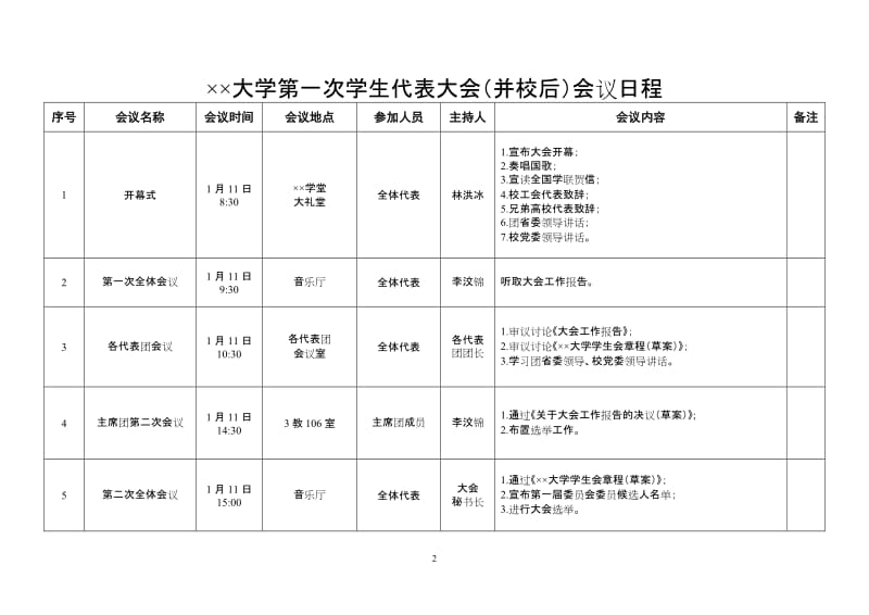 大学学生代表大会安排手册（议程）.doc_第3页