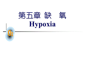 第五部分缺氧Hypoxia教学课件.ppt