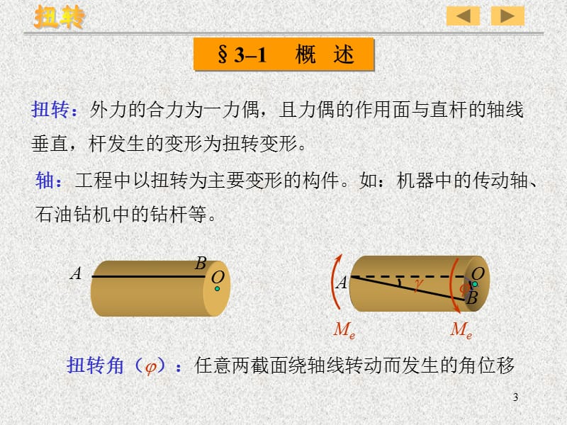 概述传动轴的外力偶矩扭矩及扭矩图薄壁.ppt_第3页