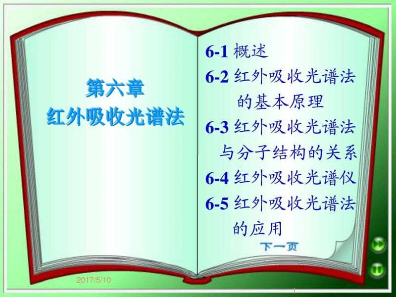 第6章-红外吸收光谱第一次课_图文.ppt.ppt_第1页