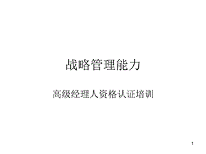 战略管理能力，中文100.ppt