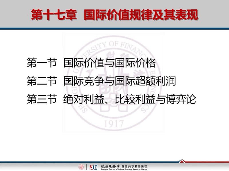 第十七章国际价值规律及其表现.ppt_第1页