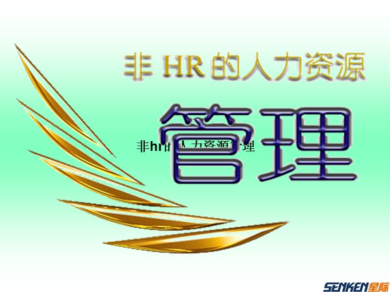 非hr的人力资源管理杰出经理人行为.ppt_第1页