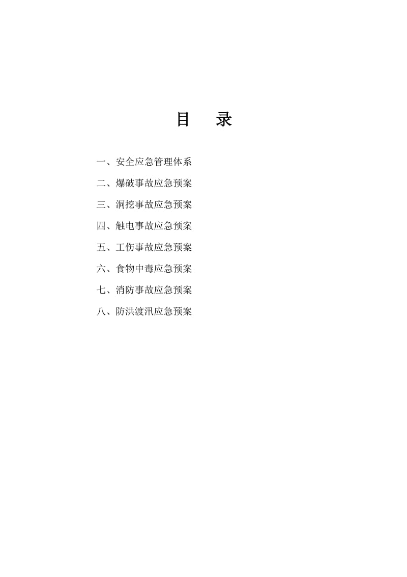 工程安全管理预案 (2).doc_第1页