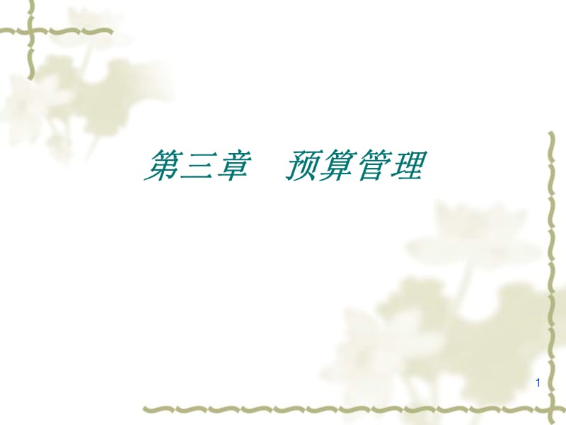 三章节预算管理.ppt_第1页