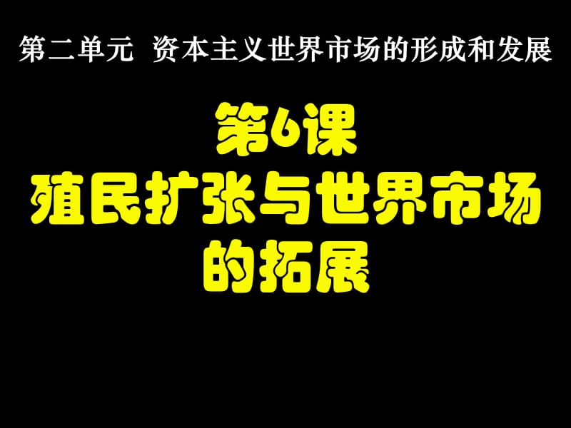 高中历史必修2课件《殖民扩张与世界市场的拓展》课件.ppt_第3页