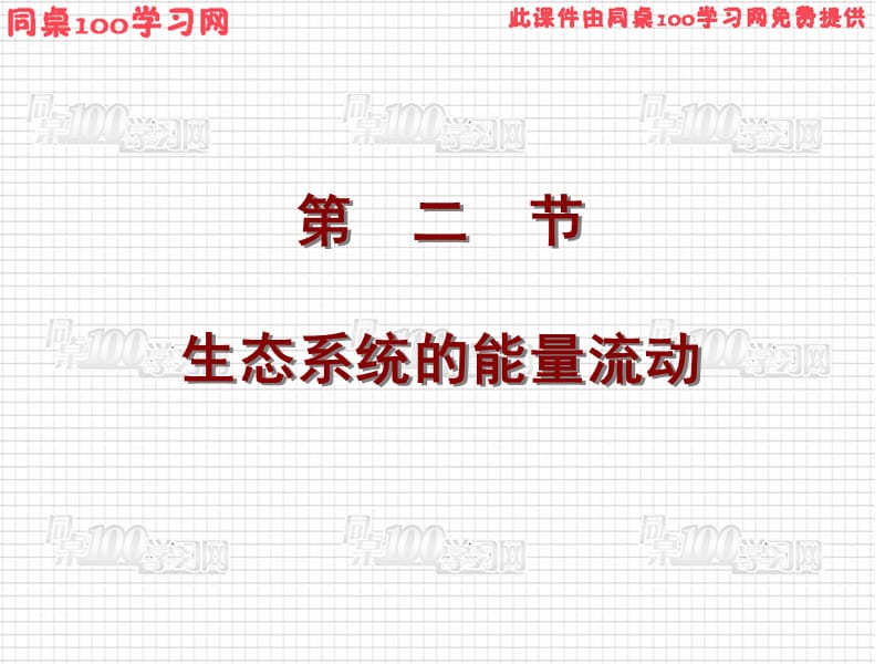 第二部分生态系统的能量流动.ppt_第1页