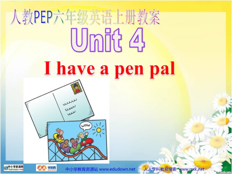 人教PEP版英语六上Unit4Ihaveapenpal课件之二.ppt_第1页