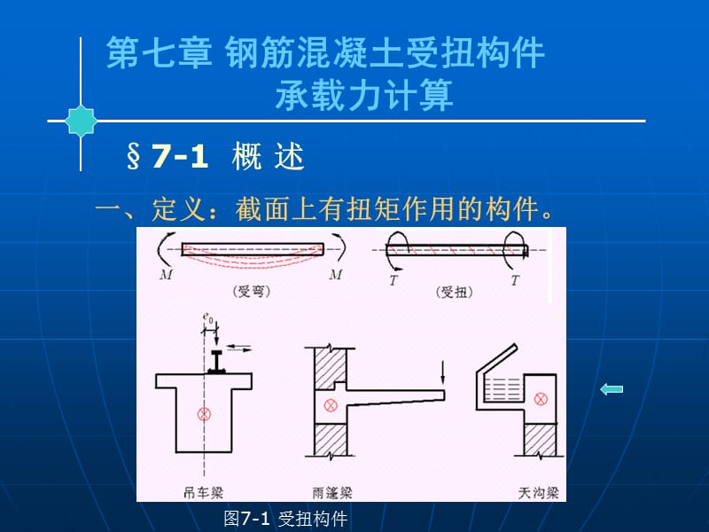 七章钢筋混凝土受扭构件承载力计算.ppt_第1页