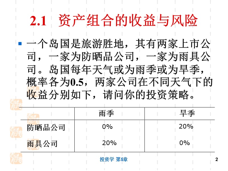 数理金融学组合投资理论.ppt_第2页