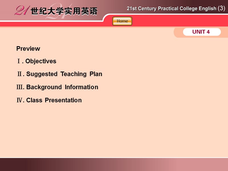 世纪大学实用英语综合教程第三册第四单元.ppt_第1页