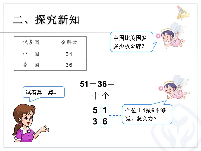 第单元以内的加法和减法二退位减新人教版二年级数学上册.ppt_第3页