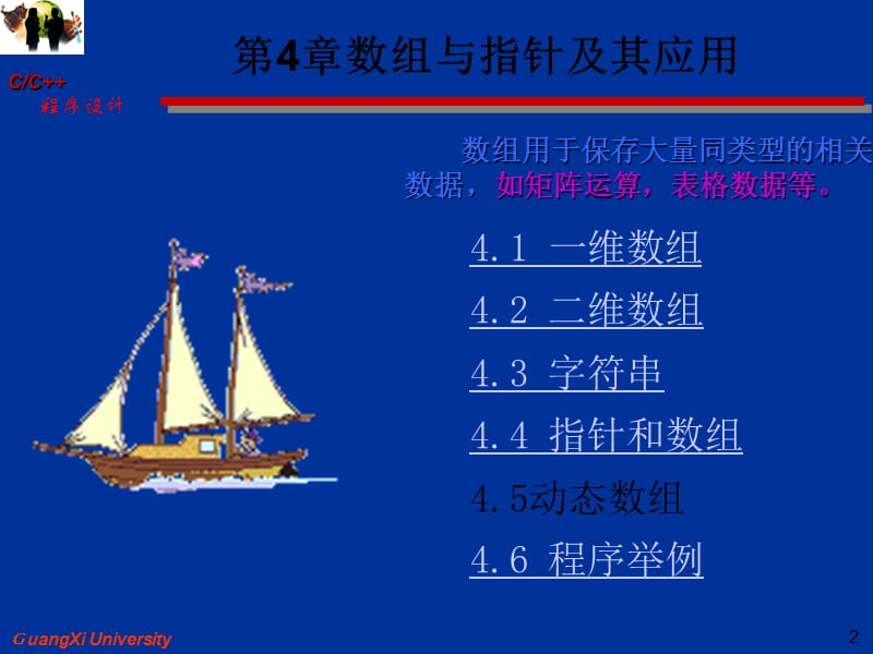 四章数组与指针ppt课件.ppt_第2页