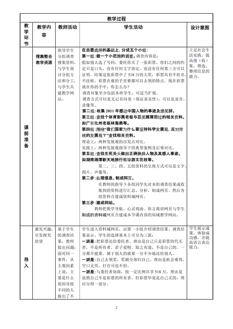 2019年教学设计：价值与价值观(鲁文荣)精品教育.doc_第2页