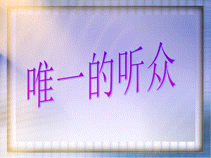 11唯一的听众.ppt.ppt