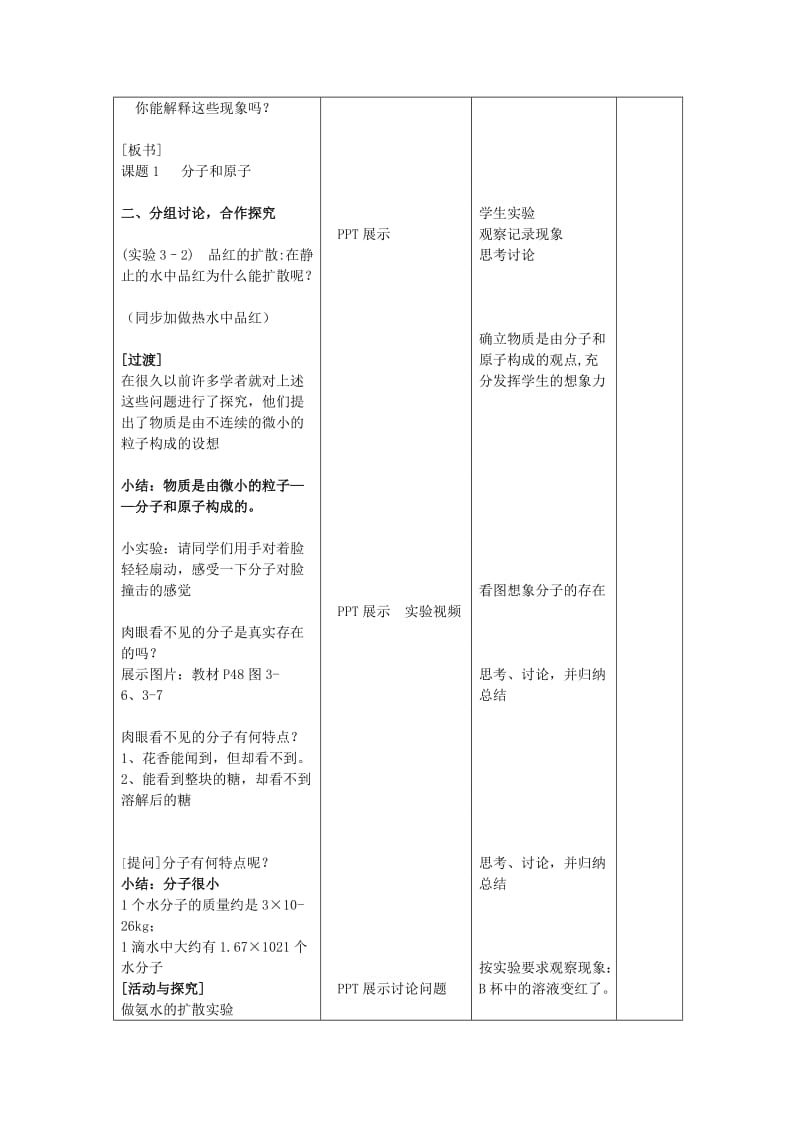 2019年课题1《分子和原子》教案精品教育.doc_第2页