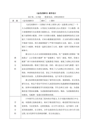 2019年金色的脚印导学案.doc精品教育.doc