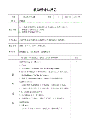 2019年昆阳第二小学屈华勤六上M7U2教学设计精品教育.doc