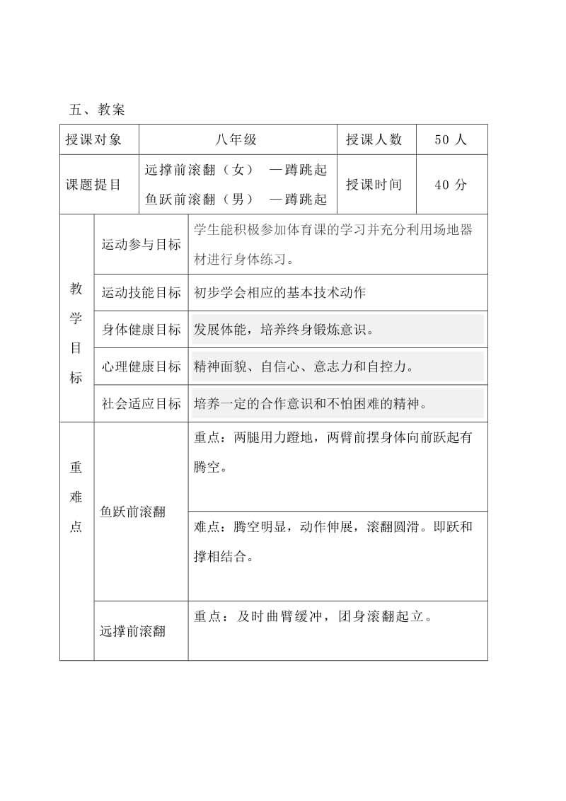 2019年鱼跃前滚翻教学设计精品教育.doc_第3页