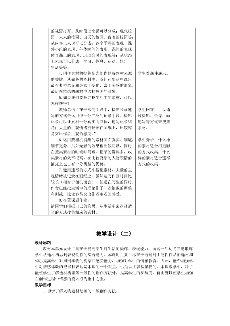 2019年活动五　在校园中健康成长选材与构思教学设计精品教育.doc_第2页