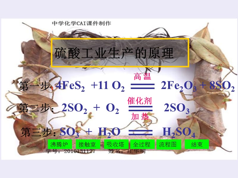 2019年硫酸工业生产的原精品教育.ppt_第1页