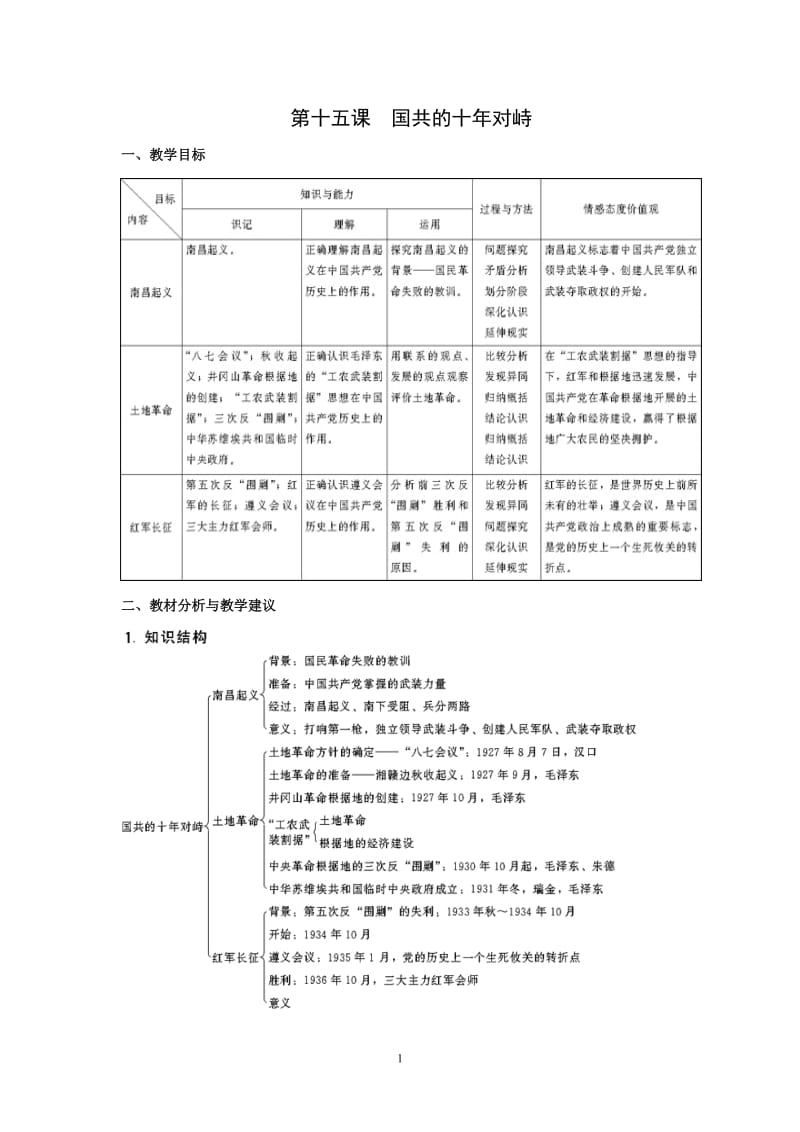 2019年第15课国共的十年对峙精品教育.doc_第1页