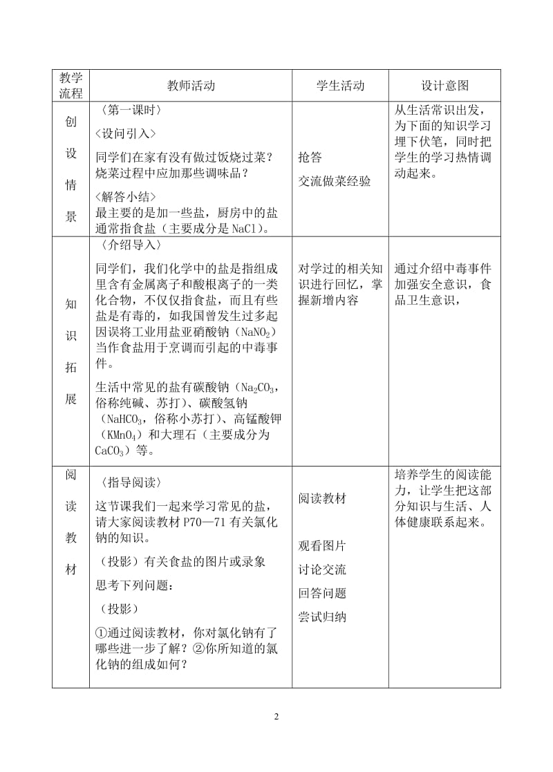 2019年课题一__生活中常见的盐_教学设计精品教育.doc_第2页