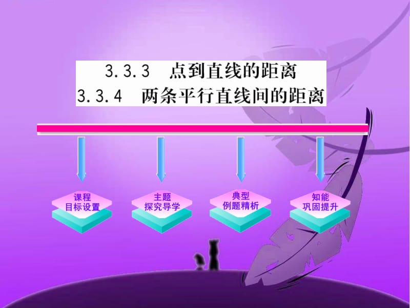 3.3.3-4点到直线的距离两条平行直线间的距离课件（人教A版必修2）.ppt_第1页