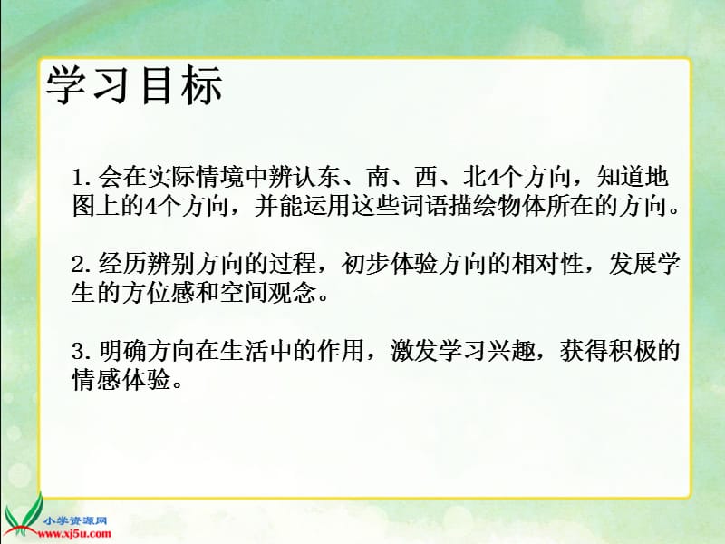 2019年西师大版数学三年级上册《认识东南西北》课件精品教育.ppt_第2页