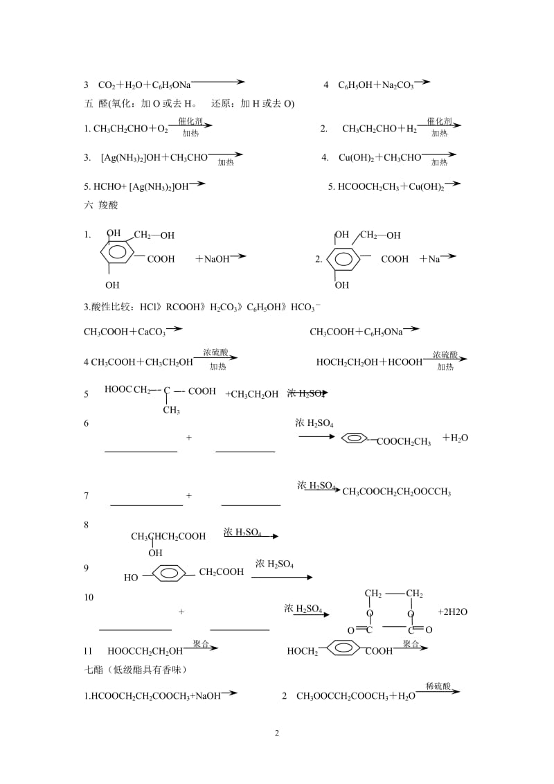 2019年有机官能团性质练习题精品教育.doc_第2页