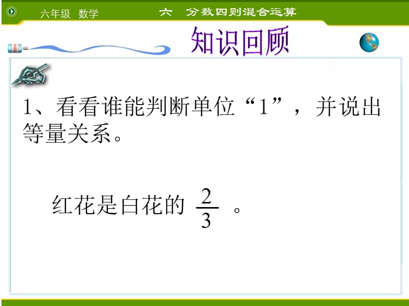 2019年用分数乘法和加、减法解决稍复杂的实际问题精品教育.ppt_第1页