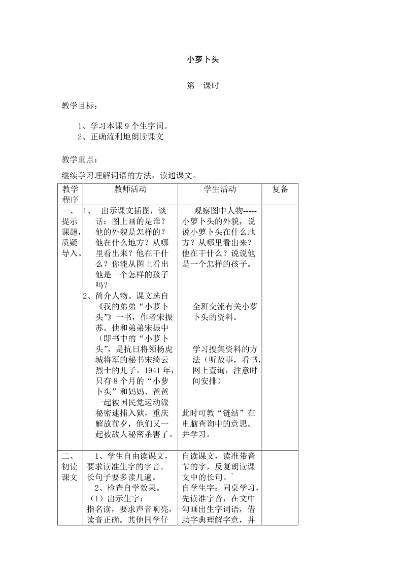 2019年小萝卜头第一课时精品教育.doc_第1页