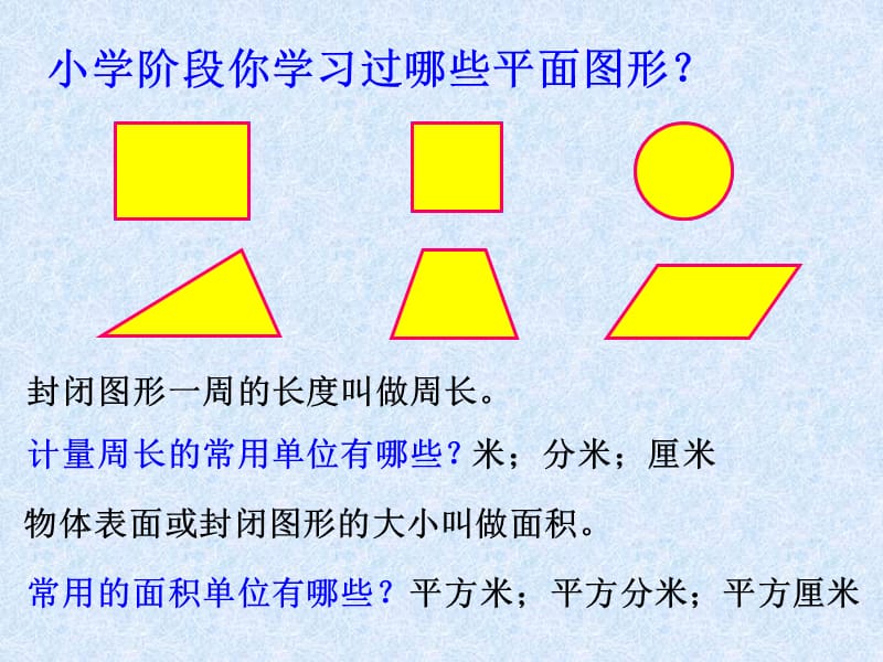 2019年平面图形的周长和面积总复习教研课精品教育.ppt_第3页