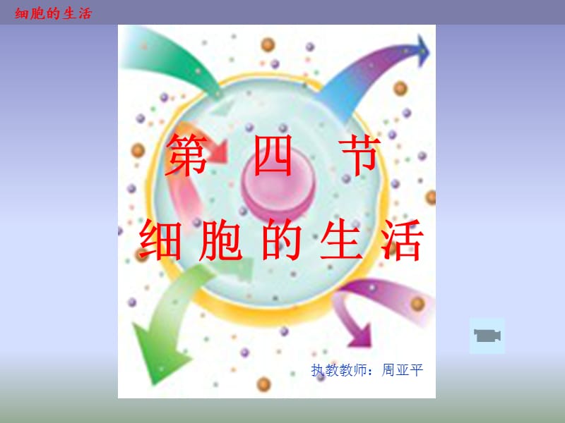 2019年细胞的生活1精品教育.ppt_第1页