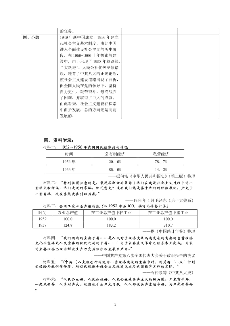 2019年金建忠：《社会主义建设道路的初步探索》教学设计精品教育.doc_第3页