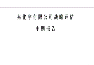 XX化学有限公司战略评估中期报告 PPT.ppt