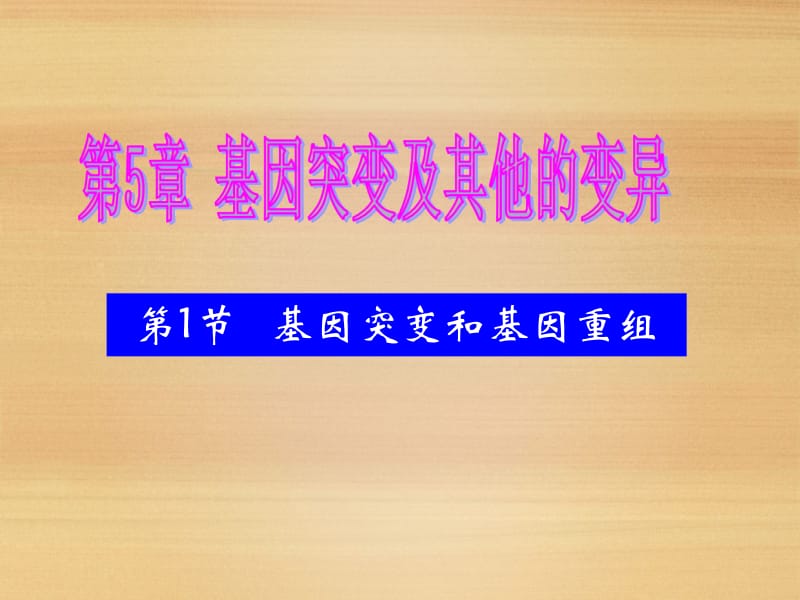 5.1_基因突变和基因重组__课件（人教版必修II）.ppt_第1页