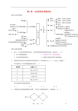 2011高考生物一轮复习第5章生态系统及其稳定性精品复习学案必修3.doc