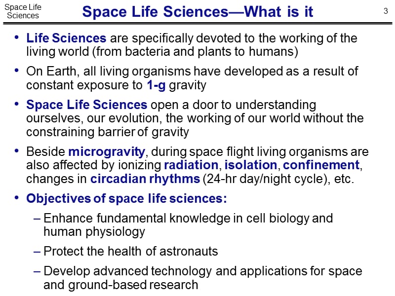 航天医学基础--introductiontospacelifesciences.ppt_第3页