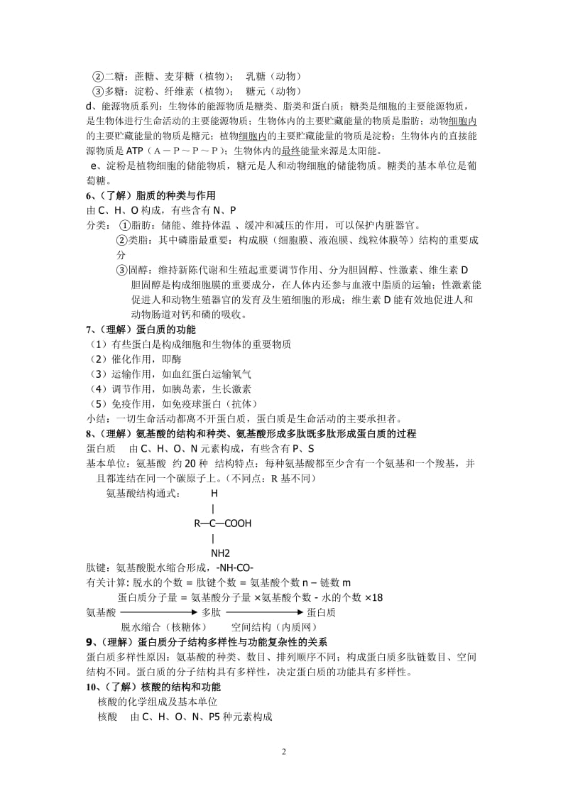 2015生物学业水平测试冲A资料.doc_第2页