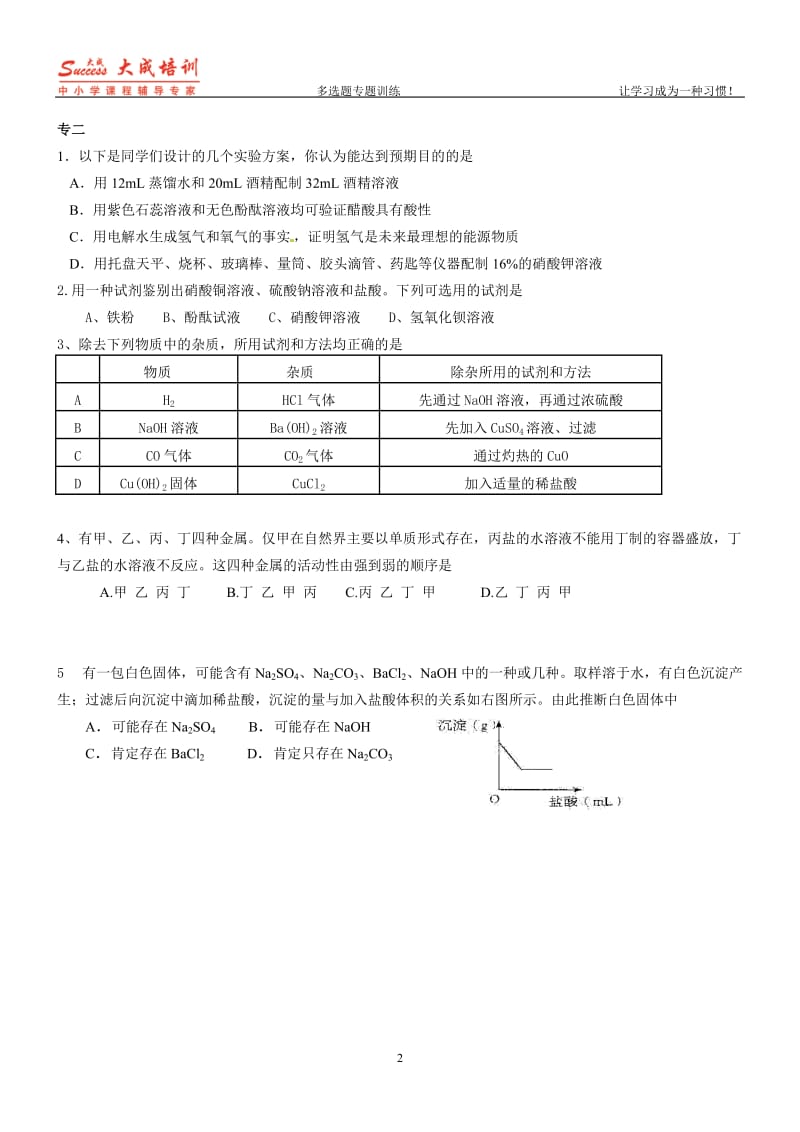 中考化学不定项选择1-11.doc_第2页