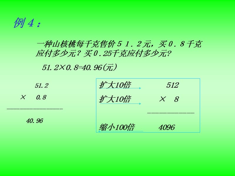 新人教版第九册小数的乘法三.ppt_第3页